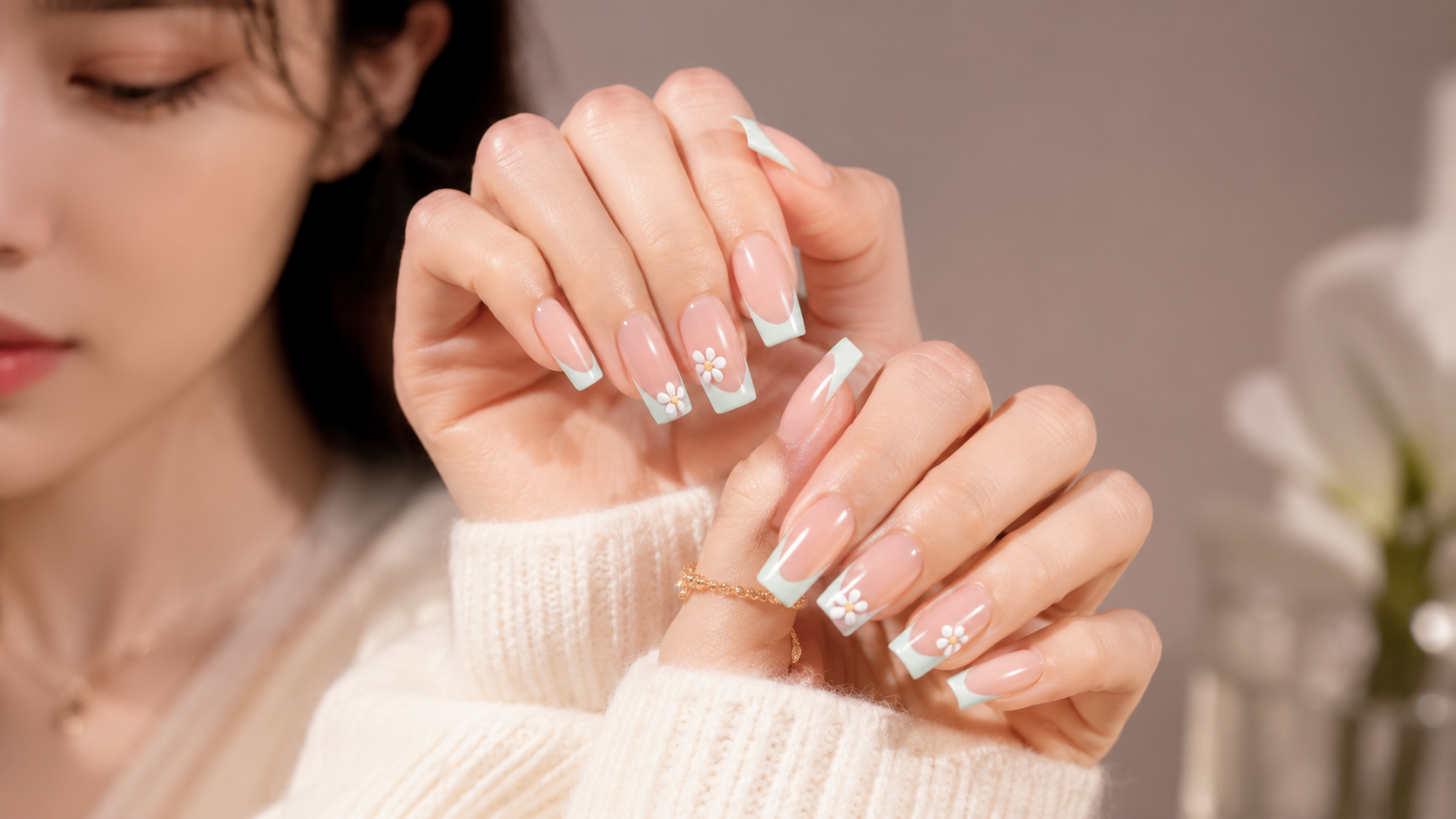 A clean, polished nail look from Annie's Nails Bar